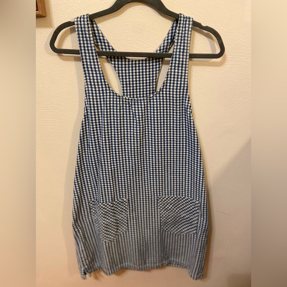 Vintage Express Gingham Dress- size medium